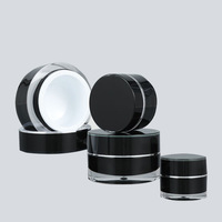 Contenants portables écologiques 5ml 10g 20g Pot de crème pour le visage pots en plastique de voyage pour emballage cosmétique de gel d'ongle UV