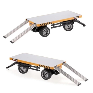 Huina 1/10 schaal 10CH 1576 Alloy heftruck met vlakke laadbak, semi-constructievrachtwagen, RC bouwvoertuigmodel - Product Image 3
