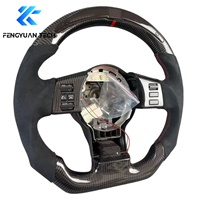 Volant en fibre de carbone avec LED pour Nissan Frontier Xe 4x4 Navarra 2004 2005 2006 2007 2008 2009 2010 2011 2012 2013 2014 2015