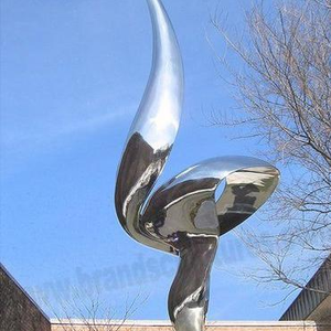 Statue en acier inoxydable, 45 cm, vraie Sculpture en métal, dessin de dessin, modè<span class=keywords><strong>le</strong></span> abstrait, à vendre - Product Image 1