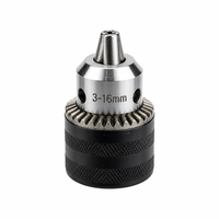Mandrin de perçage robuste de 3-16 mm à clé pour perceuse d'établi, montage B16 B18