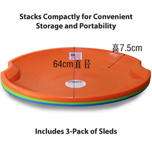 Nouveau disque de soucoupe volante en plastique Snowboard extérieur adulte enfants Ski disque Snowboard traîneau - Product Image 2