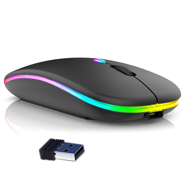 JERTECH Factory AC001 Wireless Usb Mouse Dual Mode Mini  Mouse Rgb Computer Gamer Wireless Mouse