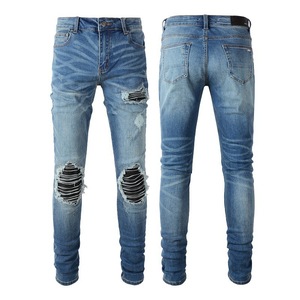 Yeni denim erkek pantolon eğilim siyah su geçirmez ince yüksek belli denim <span class=keywords><strong>chaps</strong></span> erkekler