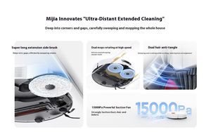 หุ่นยนต์ดูดฝุ่น Mijia รุ่น 5C หุ่นยนต์ถูพื้นอัจฉริยะพร้อมระบบเลเซอร์  ระบบดูดฝุ่นอัตโนมัติ สำหรับทำความสะอาดพื้นบ้าน CN - Product Image 4