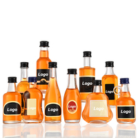 Mini bouteilles de vin en verre avec Logo personnalisé de haute qualité, de luxe Unique et exquis de 50ml