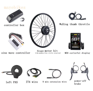 Bafang ชุดมอเตอร์ขับเคลื่อนด้านหน้า36V 48V 350W ชุดแปลงล้อหน้าไฟฟ้าพร้อมหน้าจอและ <span class=keywords><strong>Pas</strong></span> M58มีสีสัน - Product Image 2