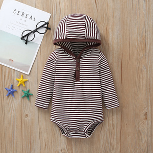Set abbigliamento Casual per <span class=keywords><strong>neonato</strong></span> <span class=keywords><strong>3</strong></span> pz pagliaccetto in cotone a maniche lunghe con cappuccio per bambini <span class=keywords><strong>3</strong></span>-24 <span class=keywords><strong>mesi</strong></span> - Product Image 5