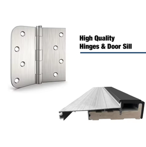 ประตูทางเข้าบ้านแบบกันน้ำ รุ่นร่วมสมัย เปิดเข้าด้านขวา ทำจากไฟเบอร์กลาส สำหรับบ้านพักตากอากาศ - Product Image 5