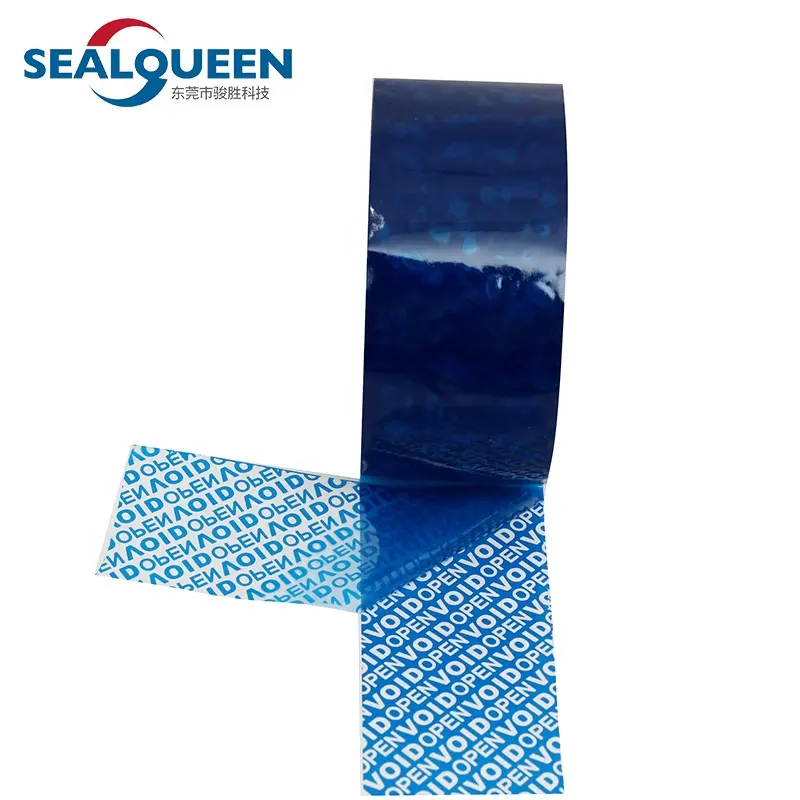 Factory Supply Blue VOID Warranty Carton Sealing Tamper Evident Security Tape For Packing