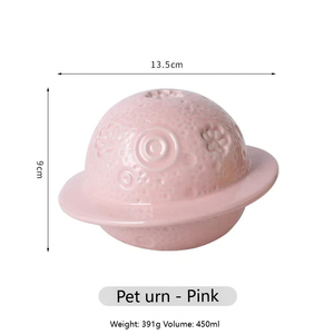 Urne commémorative pour animaux de compagnie multicolore (blanc, rose, jaune, noir) avec/sans anneau doré – Vente en gros pour les commerces de crémation d'animaux - Product Image 3
