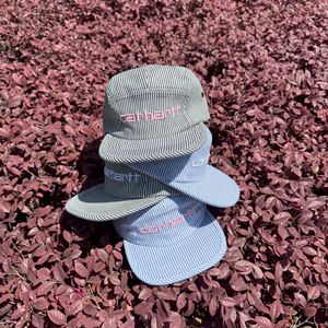 Gorra de Béisbol de 6 Paneles con Bordado a Rayas, Visera Plana, Ajustable, de Algodón y Poliéster, para Hombre y Mujer, para las Cuatro Estaciones - Product Image 4