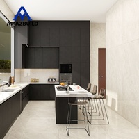 AMAZBUILD 2026 Nouvelle Tendance Armoires de Cuisine Modernes Personnalisées (Îlots) Robinet en Verre |   Prix d'usine - Conception 3D gratuite - Qualité certifiée