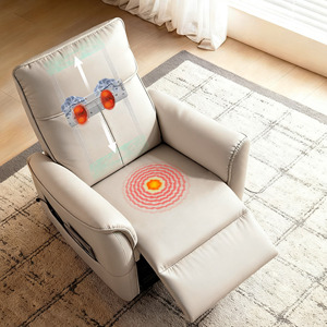 Canapé inclinable électrique moderne pour salon, fauteuil inclinable <span class=keywords><strong>en</strong></span> cuir pivotant, fauteuil de cinéma maison, fauteuil de massage - Product Image 2