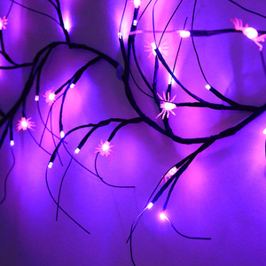 Guirlande lumineuse LED blanche chaude pour Halloween, 6,5 pieds, indice de protection IP44, décorations effrayantes pour mur, cheminée, fête, à intensité variable - Product Image 5