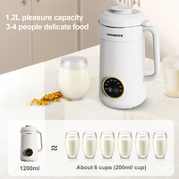 HANBO-Mélangeur 1200ml de lait de soja et de soupe de haricots, fabricant d'usine, machine à lait de noix oem odm, petite machine à lait de soja