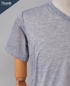 Service personnalisé Apaapel de tissus pour hommes couleur grise 100% Polyester t-shirt pour impression par Sublimation fabriqué en thaïlande - Product Image 5