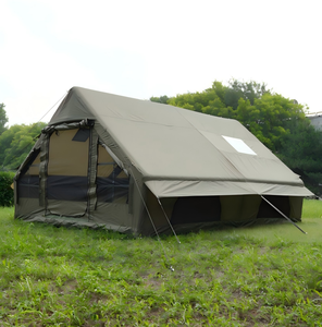 Tenda da Campeggio Gonfiabile per 8-10 Persone, 12 Piedi Quadrati, Quattro Stagioni, Doppio Strato in Tessuto Oxford con Foro per Stufa e Pompa Gonfiabile - Product Image 3