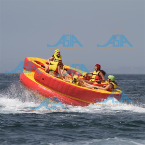 Bote Inflable Giratorio Disco UFO Volador Remolcable para Agua, Tubo Inflable Giratorio Disco, Tumbona Giratoria <span class=keywords><strong>Galaxy</strong></span> Twister - Product Image 1
