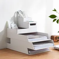חדש עיצוב בית שולחן מכתב מגש בעל אחסון מדף שולחן במשרד ארגונית עם מגירה