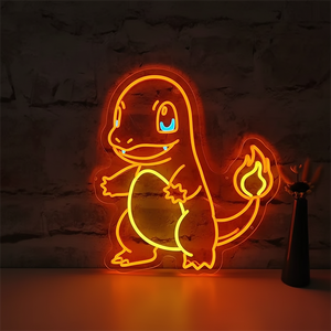 Lumières néon <span class=keywords><strong>Pikachu</strong></span> Anime Squirtle imprimées UV, logo d'entreprise personnalisable, utilisation en extérieur, certifiées, à intensité variable - Product Image 3