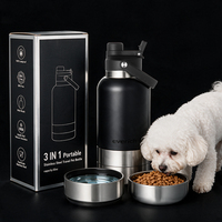 Gobelet isotherme 3-en-1 en acier inoxydable 304 de 32 oz, avec couvercle Tritan en forme de pétale, sans BPA, couleur et logo personnalisés, nouveauté 2026, pour animaux de compagnie