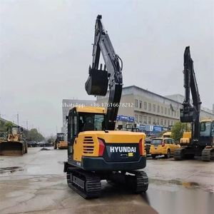 Excavatrice sur chenilles hydraulique Hyundai fabriquée en Corée, excavatrice sur chenilles de 8 tonnes, Hyundai HX80, prix bas, machinerie d'excavatrice - Product Image 4