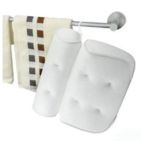 Coussin de bain 3D extra épais BBCare Eco-Friendly avec 6 ventouses pour le soutien de la tête, du cou, du dos et des épaules