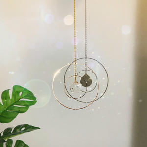 Campanas de Viento de Cristal Natural de Alta Calidad al por Mayor, Atrapasoles de Cristal, Atrapasoles Colgantes <span class=keywords><strong>para</strong></span> Decoración - Product Image 4