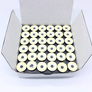 Предварительно намотанная шпульковая нить 70D/2 размера L, 100% полиэфирная высокопрочная черная нить для шитья - Product Image 6