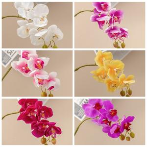 गर्म बेच <span class=keywords><strong>Orkid</strong></span> लेटेक्स Cymbidium ऑर्किड कृत्रिम फूल घर सजावट नकली फूल - Product Image 6