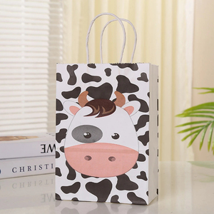 Bolsa de <span class=keywords><strong>Papel</strong></span> Kraft Marrón y Blanca con Asa para Impresión de Logotipo, Bolsa de <span class=keywords><strong>Papel</strong></span> Kraft Reutilizable con Asa - Product Image 6