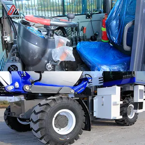 3 Cubic Meter Fully Automatic Diesel Concrete Mixer Automatic Loading Mixer Truck 2 Ton Mixing Bucket Equipment For Sale