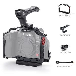 TA-T15-A-B กรงกล้องสำหรับ LUMIX <span class=keywords><strong>GH6</strong></span>ชุดพื้นฐานสีดำรองรับอุปกรณ์เสริมต่างๆแท่นขุดเจาะกล้อง - Product Image 6
