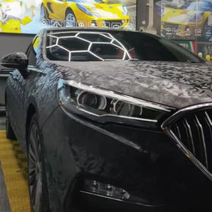 COOL SUN fantasma nero forgiato in fibra di carbonio PVC in vinile testurizzato pellicola avvolgente antigraffio - Product Image 4