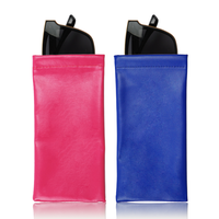 Pochette de luxe sac de rangement pour lunettes de soleil sac étui logo personnalisé pochette noire pour sac à lunettes