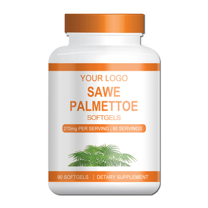 OEM ODM プライベートラベル ソウパルメット ソフトジェルカプセル 270mg - ハーブサプリメント、グルテンフリー - Product Image 1