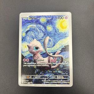 Cartes de collection DIY PTCG 2023 SVP EN VAN GOGH PIKACHU/GREY FELT HAT, carte individuelle faite maison, jeu classique, cartes d'anime, cadeau, jouet - Product Image 4