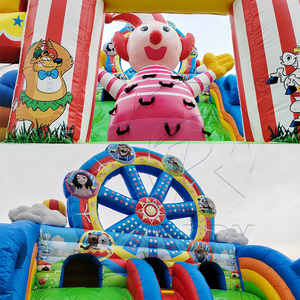 Castillo Inflable con Tobogán en Forma de Rueda de la Fortuna, Castillo Inflable para Niños, Juegos Inflables para Actividades al Aire Libre, Castillo Inflable para Saltar - Product Image 6