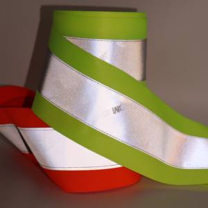 Новая светоотражающая стропа Newsole на заказ, флуоресцентная, желто-оранжевая, широкая, пришивная, с высокой видимостью - Product Image 3