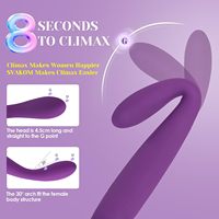 Fingerförmiger 10-Gang 8-Sekunden-Klimax Wasserdichter Vibrierender Dildo Großer Dicker Vibrator Dildo für Frauen