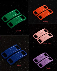 Fabricant personnalisé vente en gros <span class=keywords><strong>AF1</strong></span> Dubraes Tag 20 couleurs lacets d'étiquette lacets de verrouillage chaussures lacets de logo de marque en métal - Product Image 6