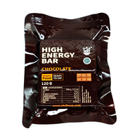 Barres chocolatées énergétiques, biscuits de type compression