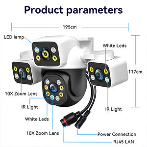 12MP kamera keamanan Wi-Fi 10X Zoom PTZ AI pelacakan gerakan penglihatan malam Audio dua arah CMOS tahan air IP65 dalam ruangan/luar ruangan - Product Image 5