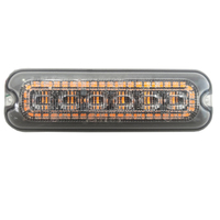 Bernsteinfarbenes LED-Blitzlicht Neu IP69K Wasserdicht Aluminiumlegierung 12-24V 19 Blitzmuster ECE R65 Klasse 2 R10 R148 SAE Universell Passend 1