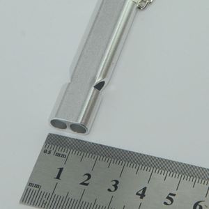 120dB dual-ống còi Keychain ngoài trời tồn tại tự vệ an toàn còi Móc Chìa Khóa Vòng khẩn cấp EDC Công cụ còi Keychain - Product Image 5