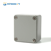 Boîtier en aluminium extrudé IP67 pour instruments électroniques avec rail DIN, boîte métallique 175*80*80mm pour câblage électrique
