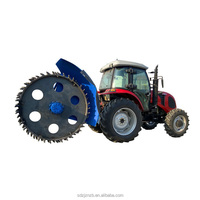 Trancheuse à disques hydraulique certifiée CE pour chargeuse compacte, idéale pour l'irrigation agricole et le creusement de canalisations