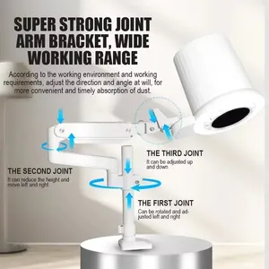 Aspiradora de Uñas de Alta Gama con Succión Superior, Diseño Silencioso, 4 Soportes Blancos para Herramientas, para Salones de Uñas Comerciales - Product Image 4