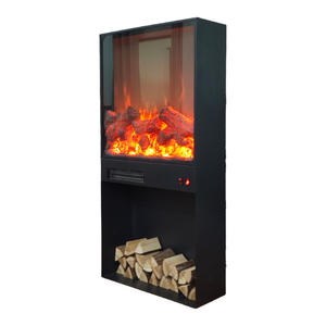 <span class=keywords><strong>Chimenea</strong></span> Eléctrica con Llama Simulada, Diseño Moderno, Construcción Metálica, Control Remoto, Instalación Empotrada para Uso en Interiores de Villas - Product Image 5